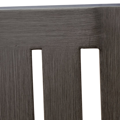 Outdoor Modern Aluminum Dining Chair with Cushion (Set of 2), Dark Gray and Silver image 11