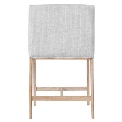 24'' Seat Height Upholstered Counter Stools with Arms for Kitchen Island/Dining Room, Set of 2 image 9