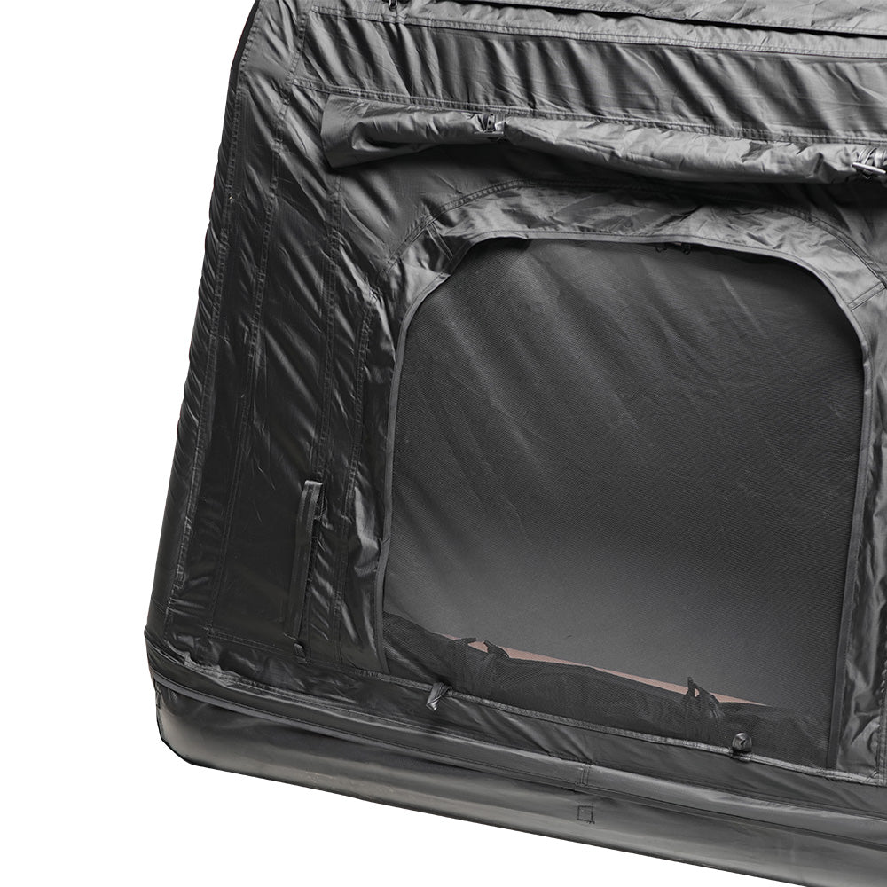 Foldable 2-3 People Amphibious Inflatable Car Roof Top Tent for camping Outdoor Glamping Camping Tent for SUV,Truck and Universal Auto Self-Driving Touring(Without Ladder, Black) image 12