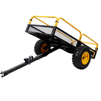 Heavy-Duty Tow-Behind Dump Cart 1000 lbs Load Capacity for ATV UTV Lawn Mower Tractor Yard Garden Farm Hauling image 5
