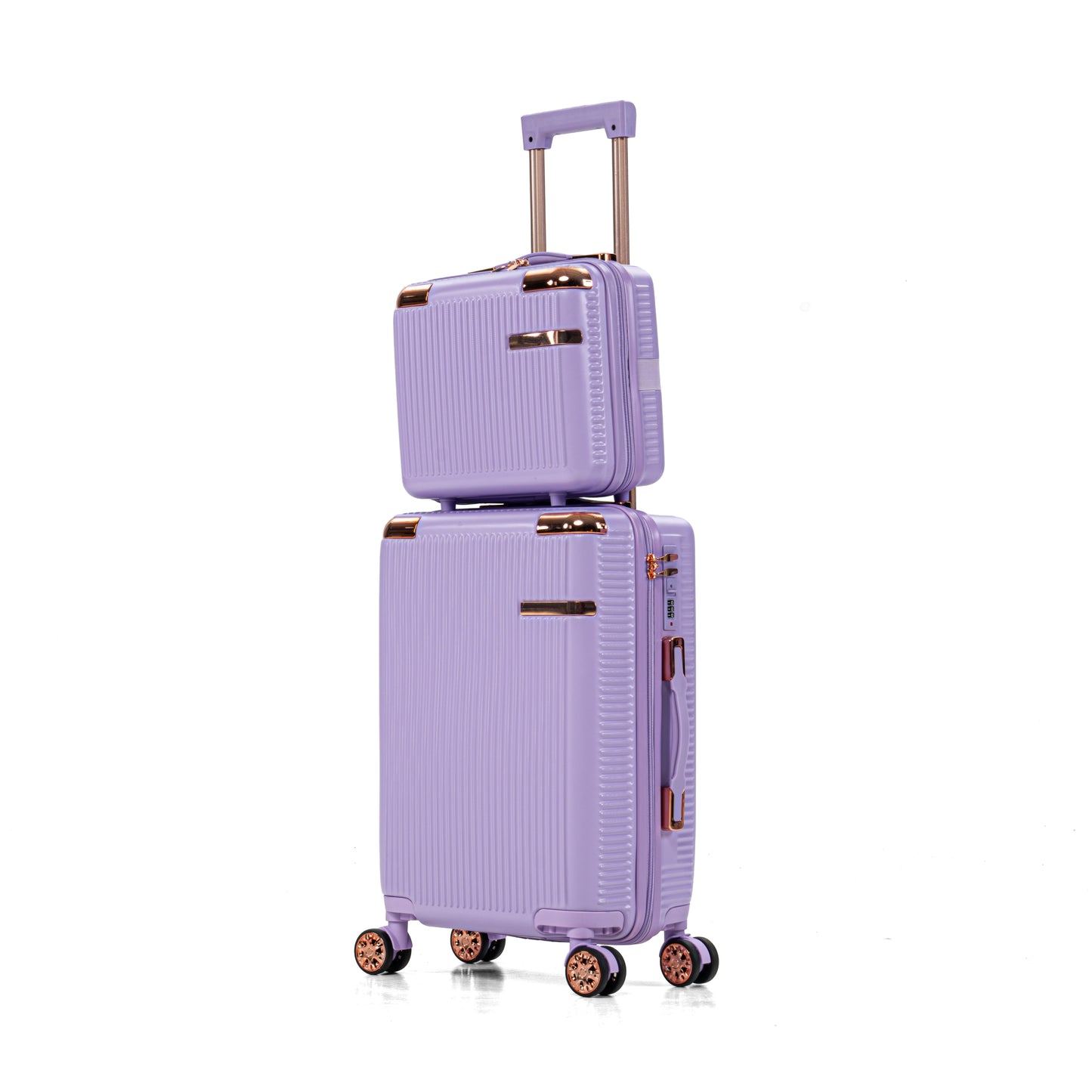4-piece hard luggage, 360 ° dual rotating four-wheel luggage, password lock, lightweight universal wheel luggage, portable luggage. image 8