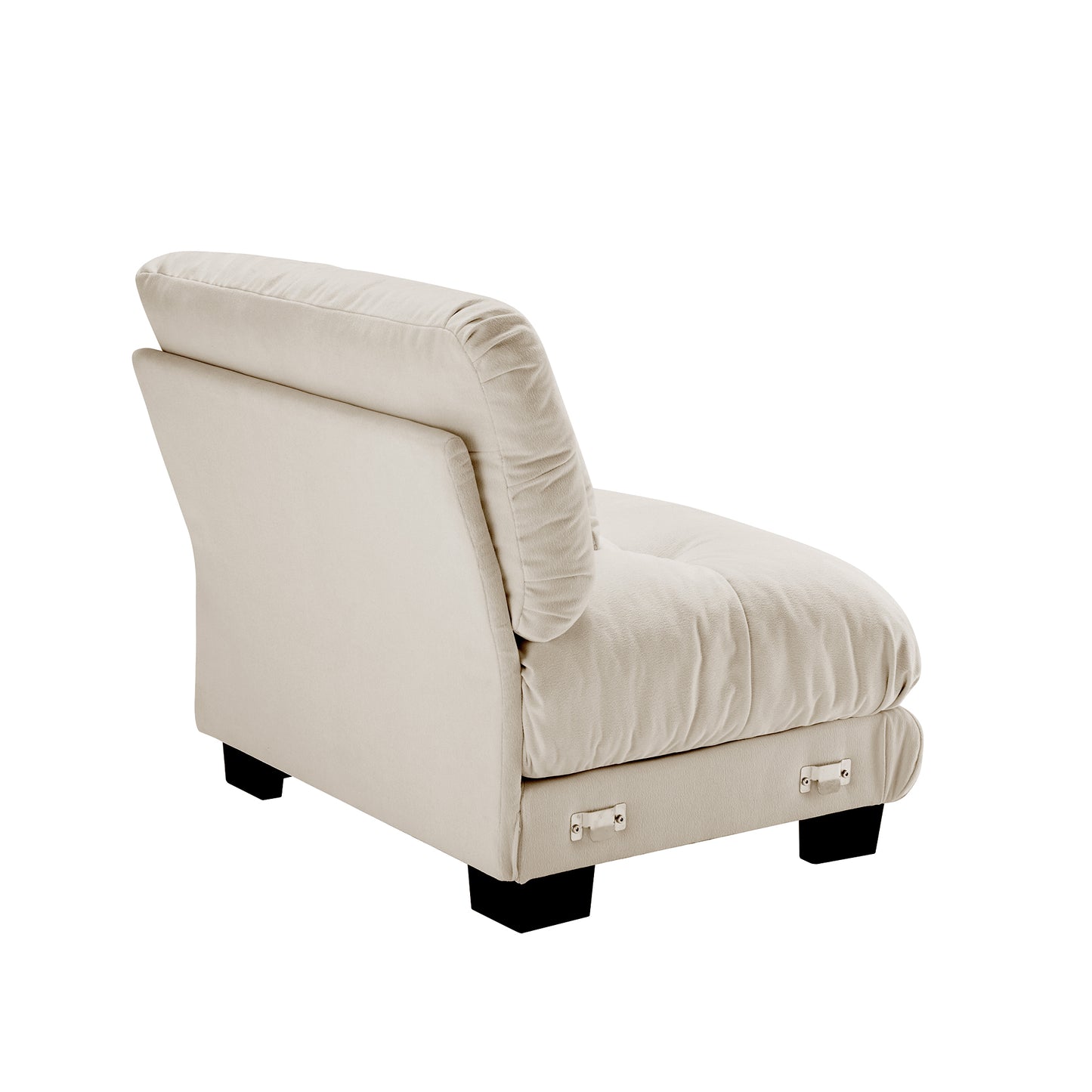 Pariss Armless Sofa W/1 pillow - Light Coffee image 3