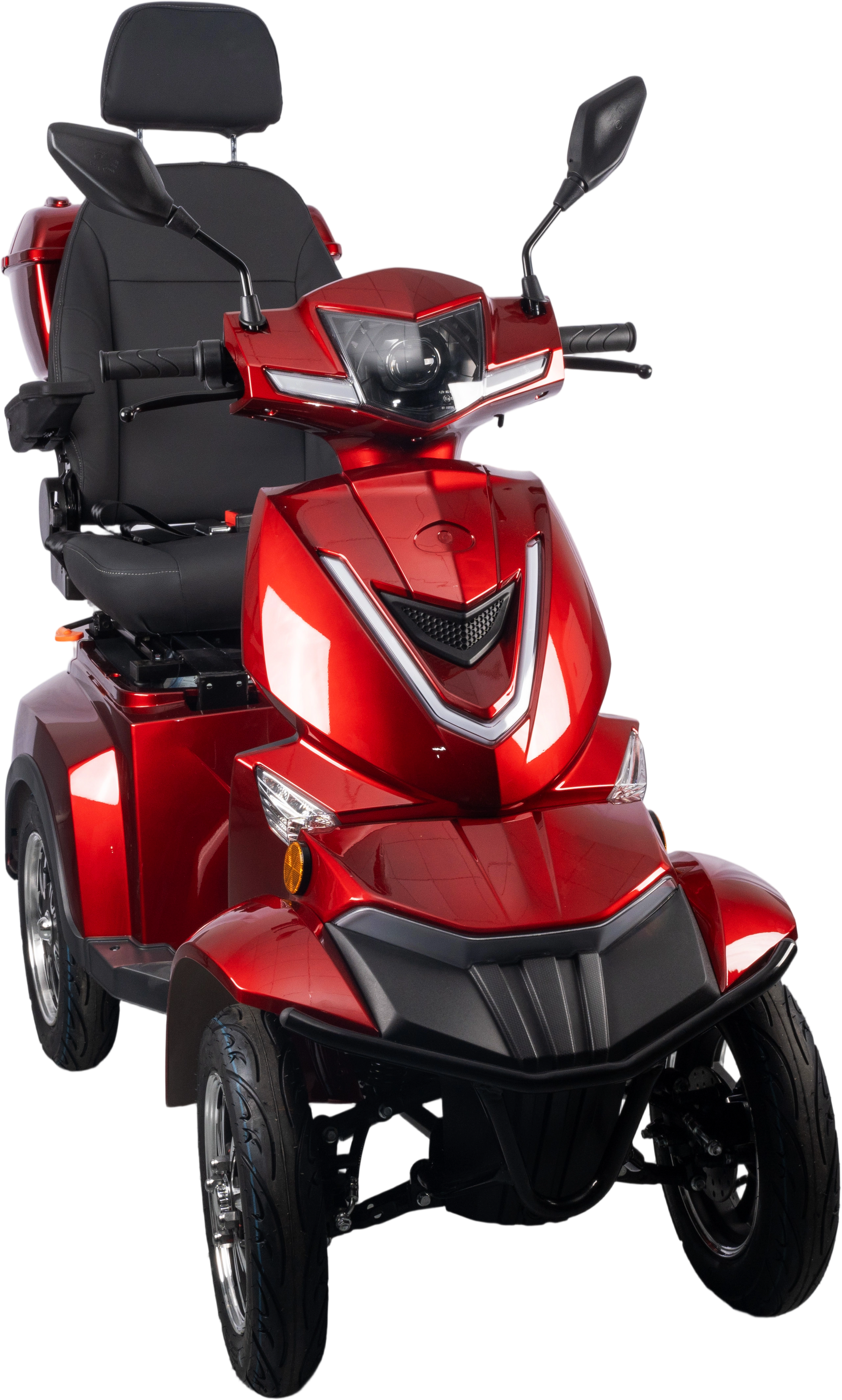 HS4W-A1R-N Heavy Duty 4 Wheel Mobility Scooters, Red Color image 2