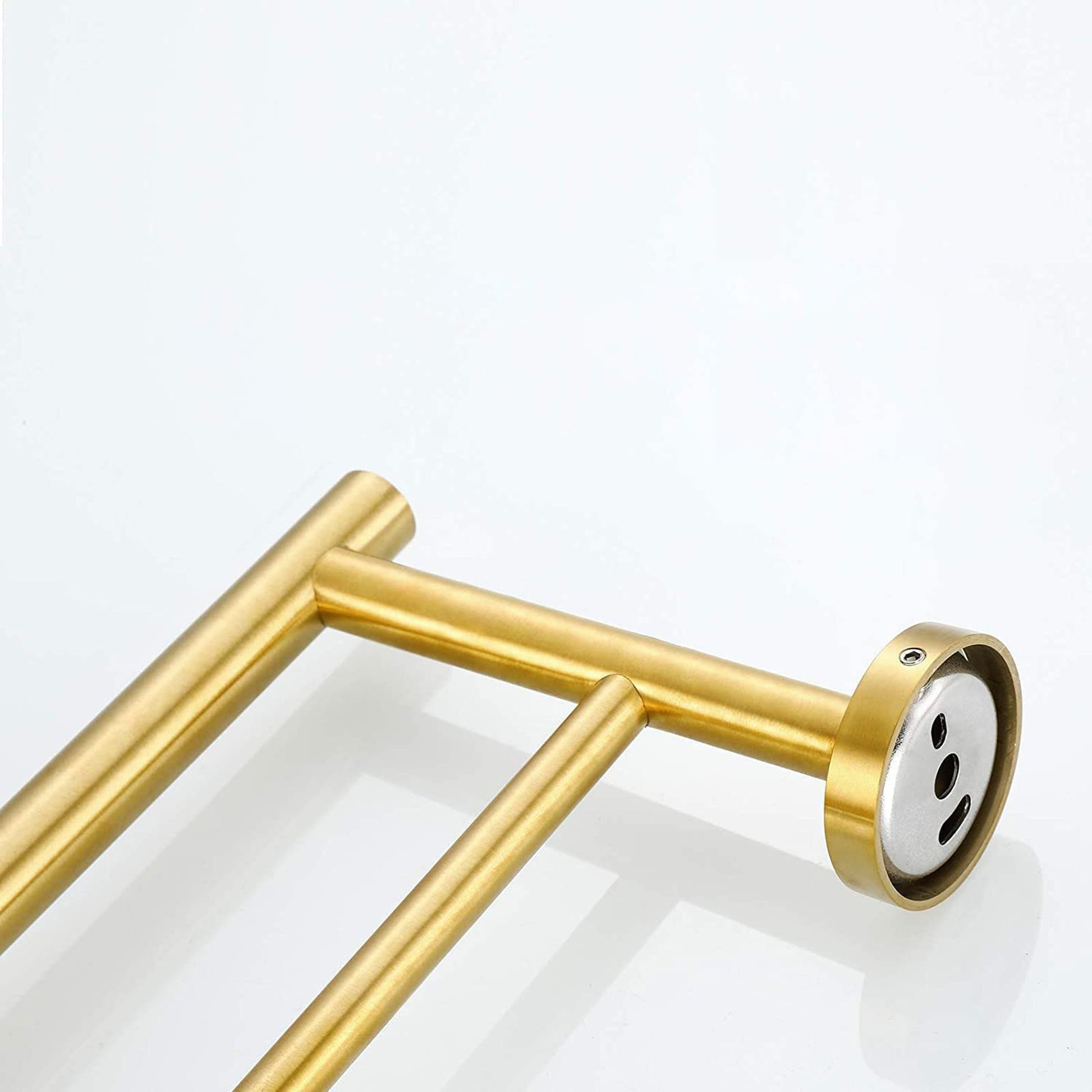 6-Pieces Bathroom Hardware Accessories Set, Bath Towel Bar, Towel Ring, Toilet Paper Holder and Towel Hooks for Wall Mounted image 3