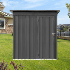 Metal garden sheds 5ft×4ft outdoor storage sheds  grey