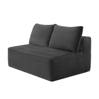 New-69"Cloud Sectional Couch, L-Shape Chaise with R-Shape Chaise with Deep Seat and Comfortable 2 Seater Couch for Modern Living Room,(Plush Fabric),Grey image 5
