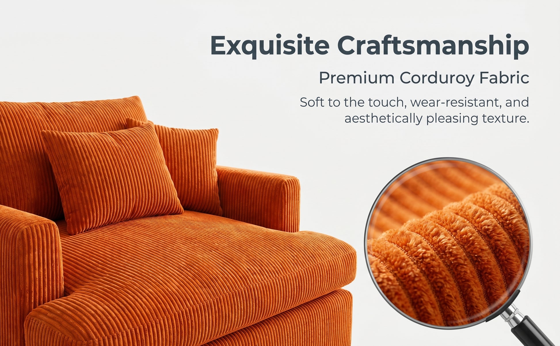 66-inch indoor chaise lounge, oversized cushion boneless sofa bed with pillow, luxury faux fur sleeper chair, armrest reading chair, living room cloud sofa, no assembly required image 10