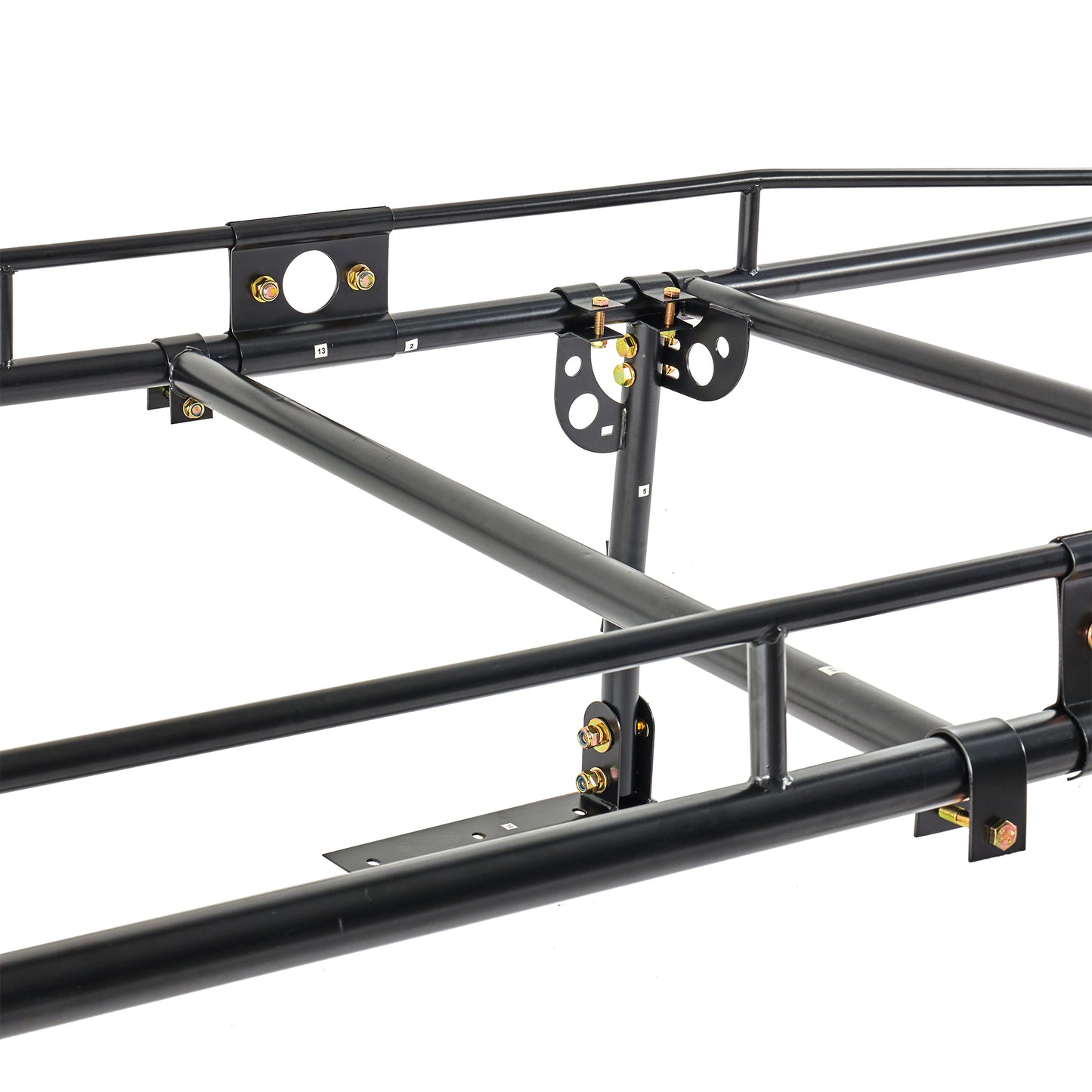 Universal steel over-cab truck bed rack contractor pickup lumber full size rack adjustable for kayak, ladder, surfboard, lumber image 11