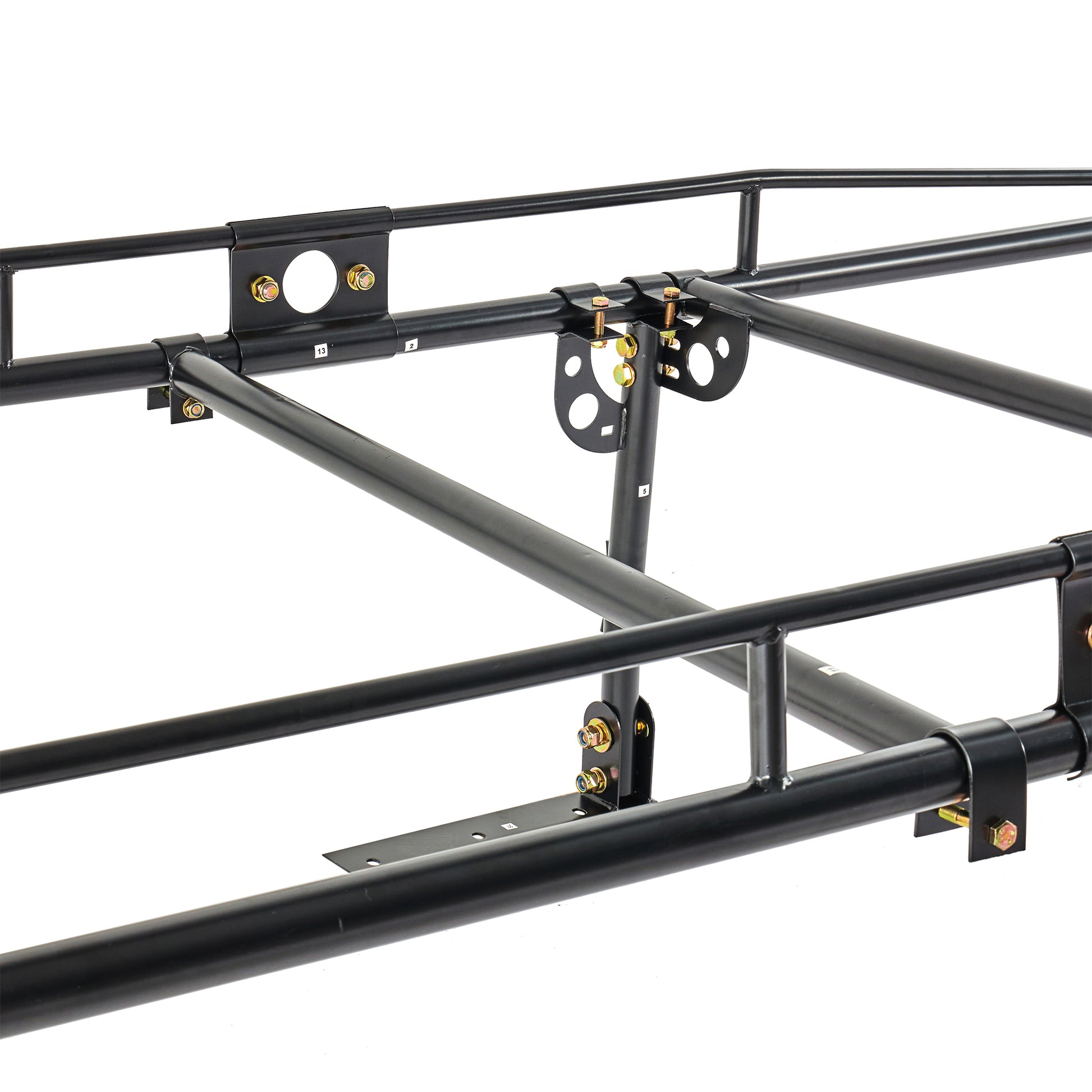 Universal steel over-cab truck bed rack contractor pickup lumber full size rack adjustable for kayak, ladder, surfboard, lumber image 11