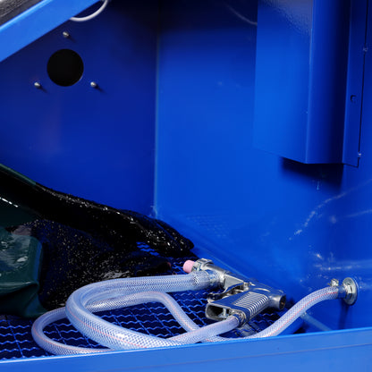 110L Bench Top Sandblast Cabinet,Ergonomic and Compact Design for Precise Sandblasting, with Heavy Steel Construction and Built-in Blast Gloves for No Sand Leakage, Bright LED Lighting System image 11