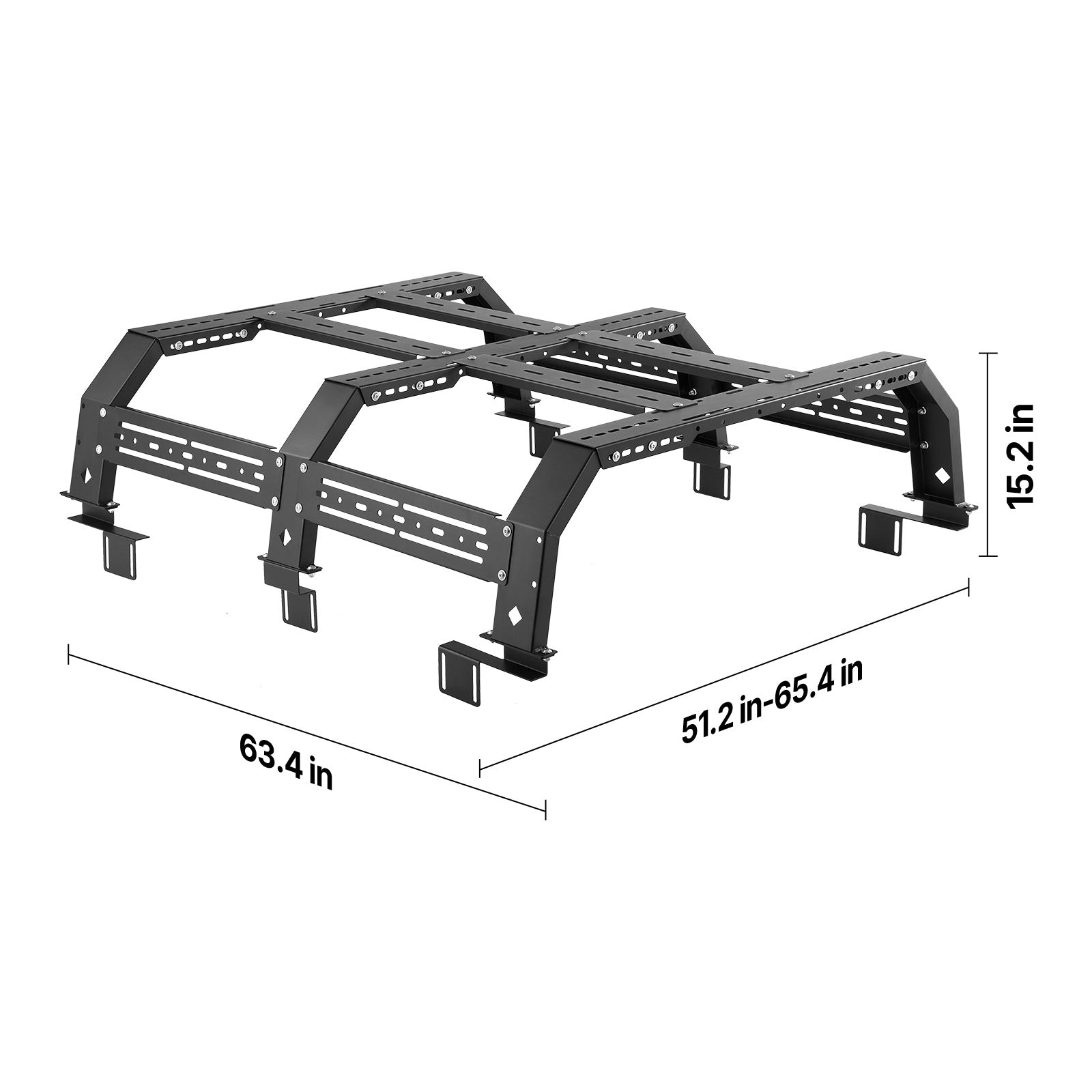 Overland Truck Bed Rack fit Tacoma/Ranger/Gladiator JT/Colorado/Canyon image 6