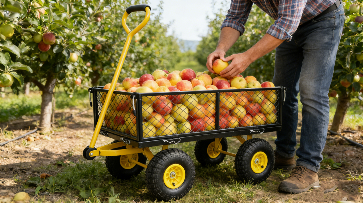 Wagon Cart Garden cart trucks make it easier to transport firewood image 4