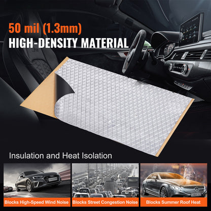 Car Sound Deadening Mat, 50 mil 52 sqft Car Sound Dampening Material, Butyl Automotive Sound Deadener, Noise Insulation and Vibration Dampening Material for Car image 2