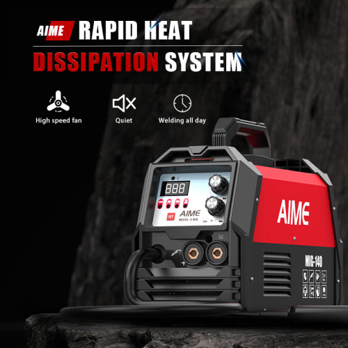 165A MIG welder, four-in-one multifunctional welding machine, with wire-feed MIG/ gas MIG/ liftIG/ manual arc welding, LED digital display and synergistic control, dual voltage 110V/220V MIG-165DS image 3