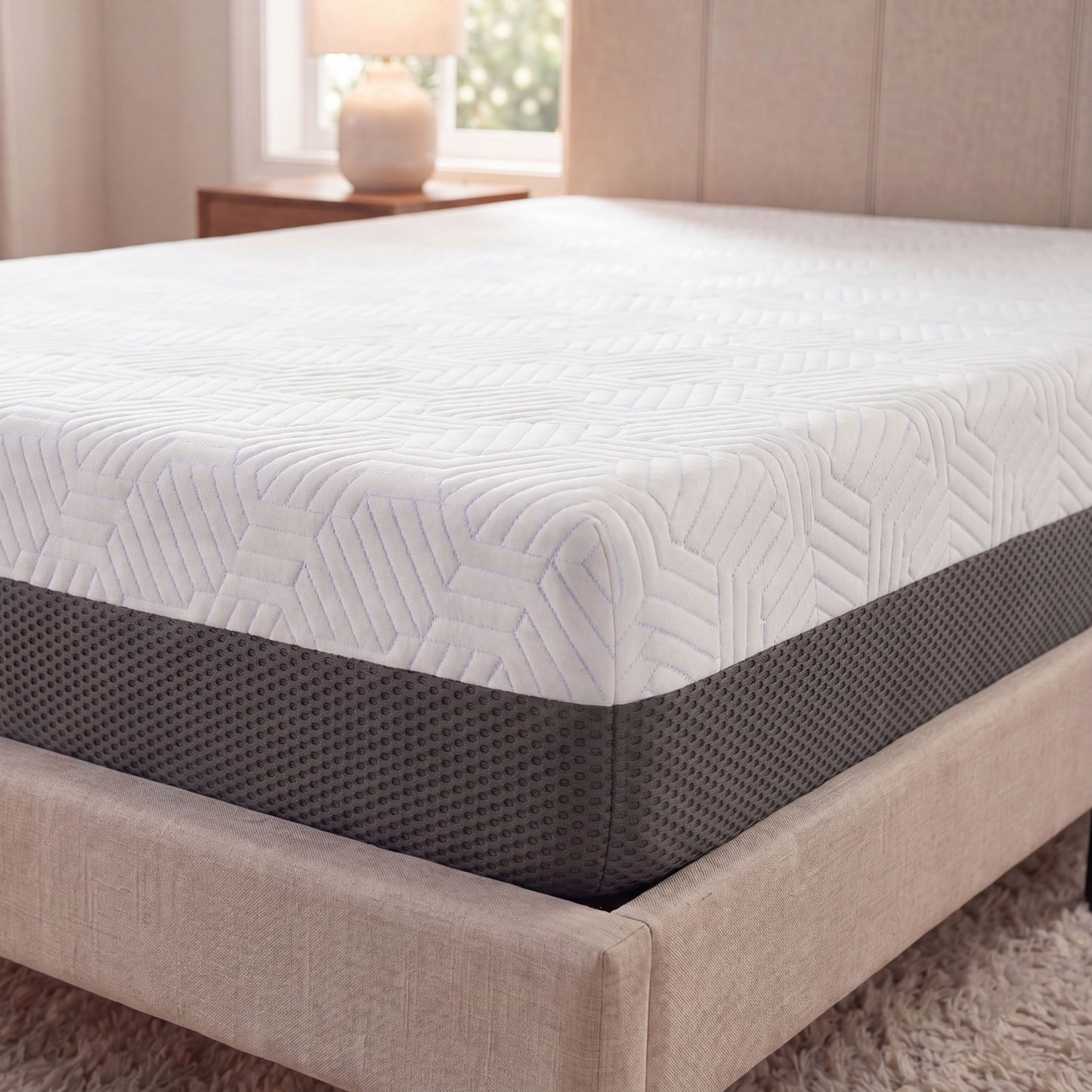 8 Inch Queen Firm Gel Memory Foam Mattress with Temperature Regulating Cover image 5