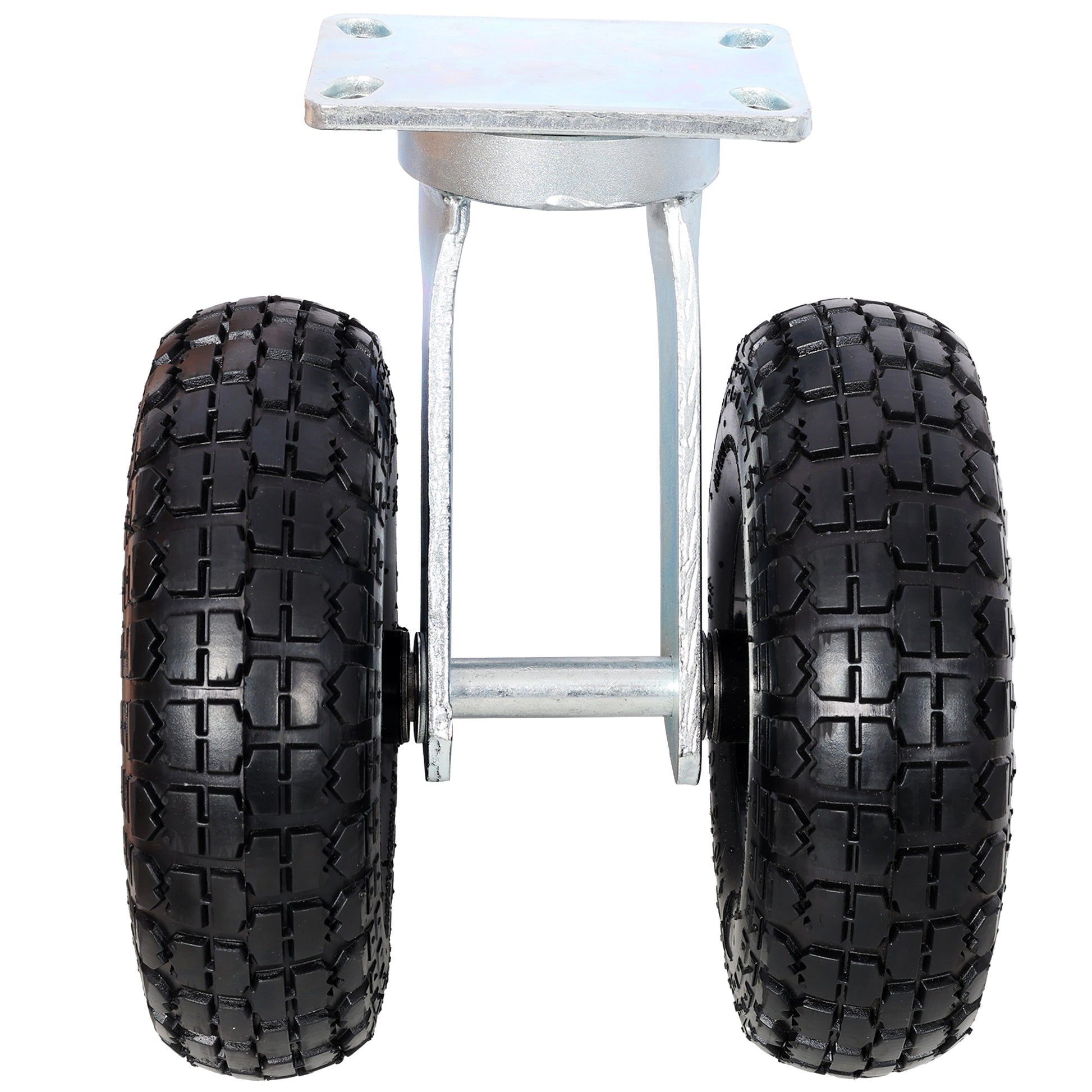 Dual wheel caster top plate and bolt hole pattern