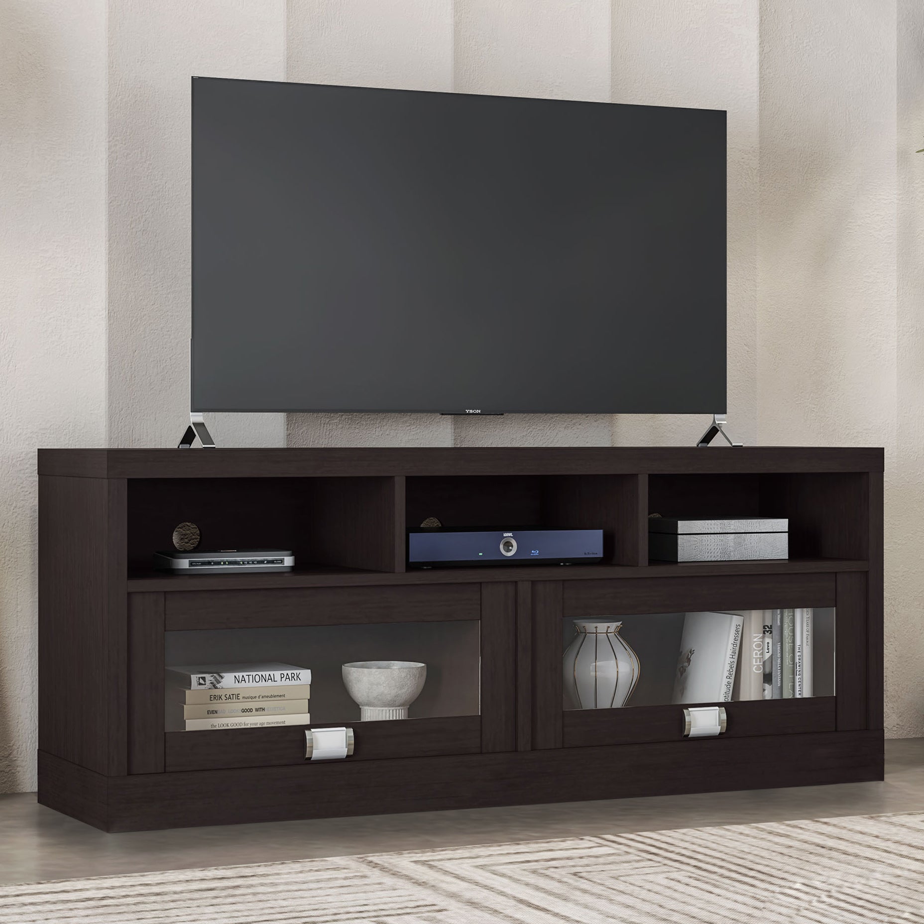 Durbin TV Stand for TVs up to 65in, Espresso image 7