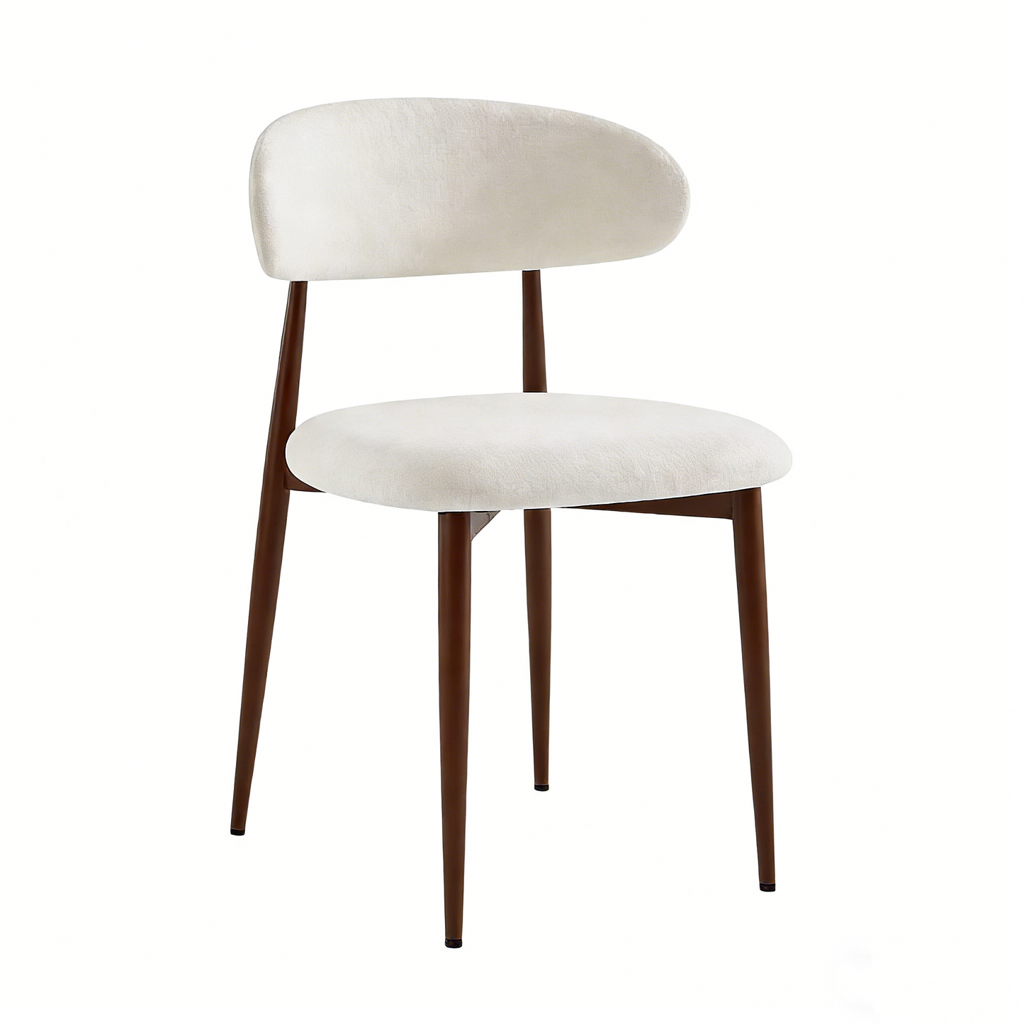 47.24" Round Dining Table (Serves 2–4) with Two Dining Chairs Blends modern and farmhouse styles, featuring a double-tiered storage shelf, suitable for dining rooms or living spaces.Walnut image 10