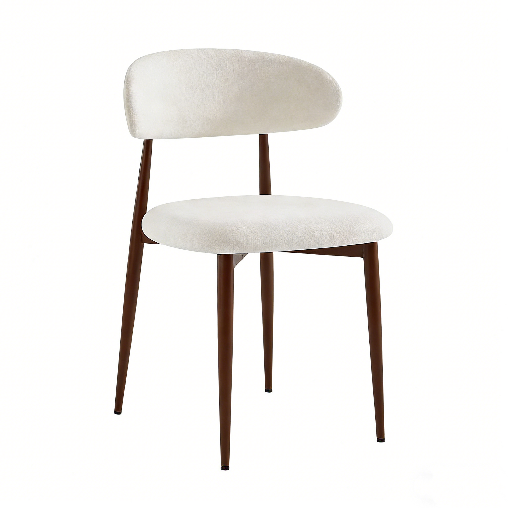 47.24" Round Dining Table (Serves 2–4) with Two Dining Chairs Blends modern and farmhouse styles, featuring a double-tiered storage shelf, suitable for dining rooms or living spaces.Walnut image 10