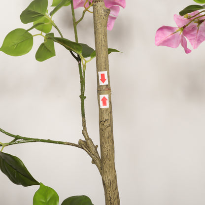 6FT Artificial Bougainvillea Tree with Black Plastic Pot, Realistic Fake Flowering Tree for Indoor Home Office Decor, Potted Faux Plant, 1pc/set image 12