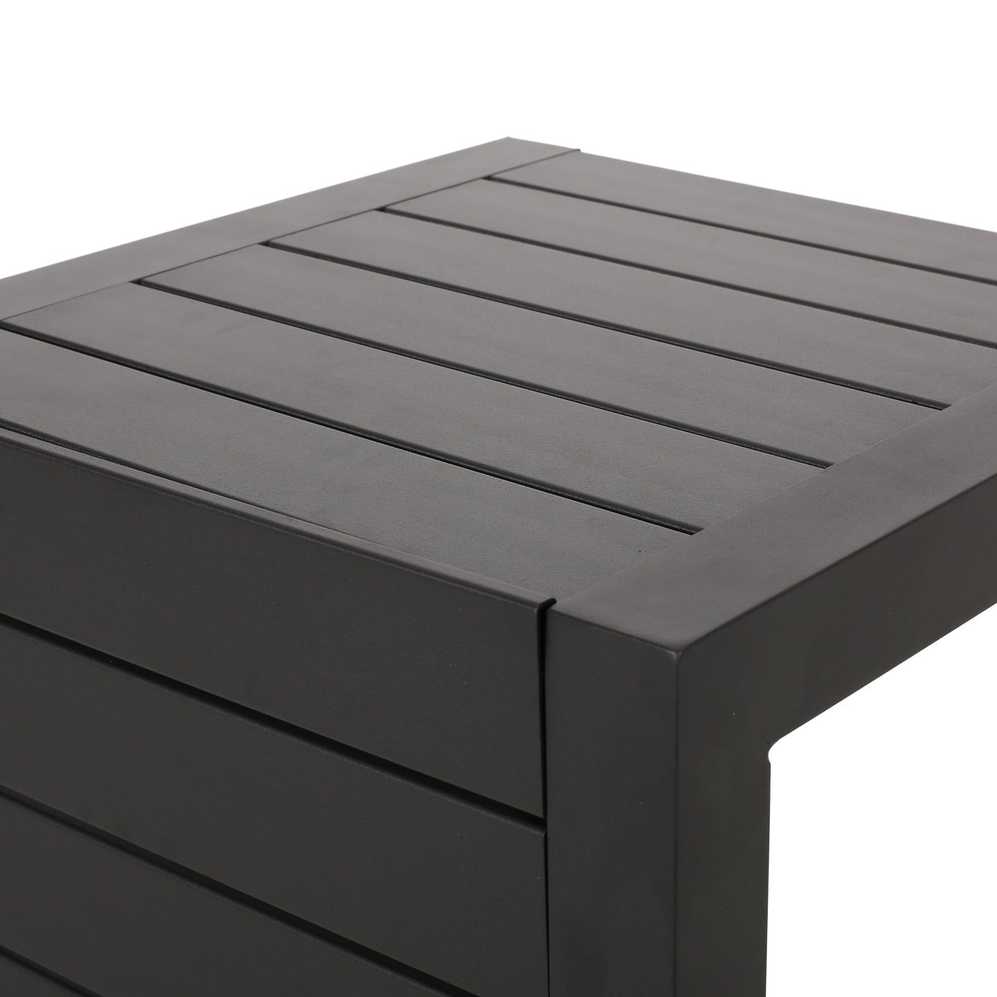 CAPE CORAL ALU C-SHAPED TABLE BLACK image 11
