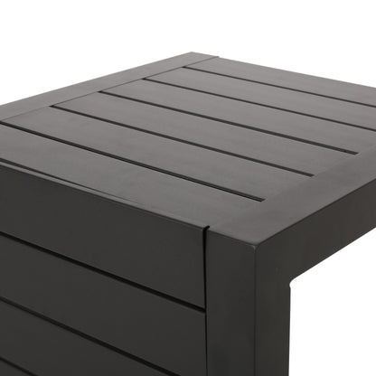 CAPE CORAL ALU C-SHAPED TABLE BLACK image 11