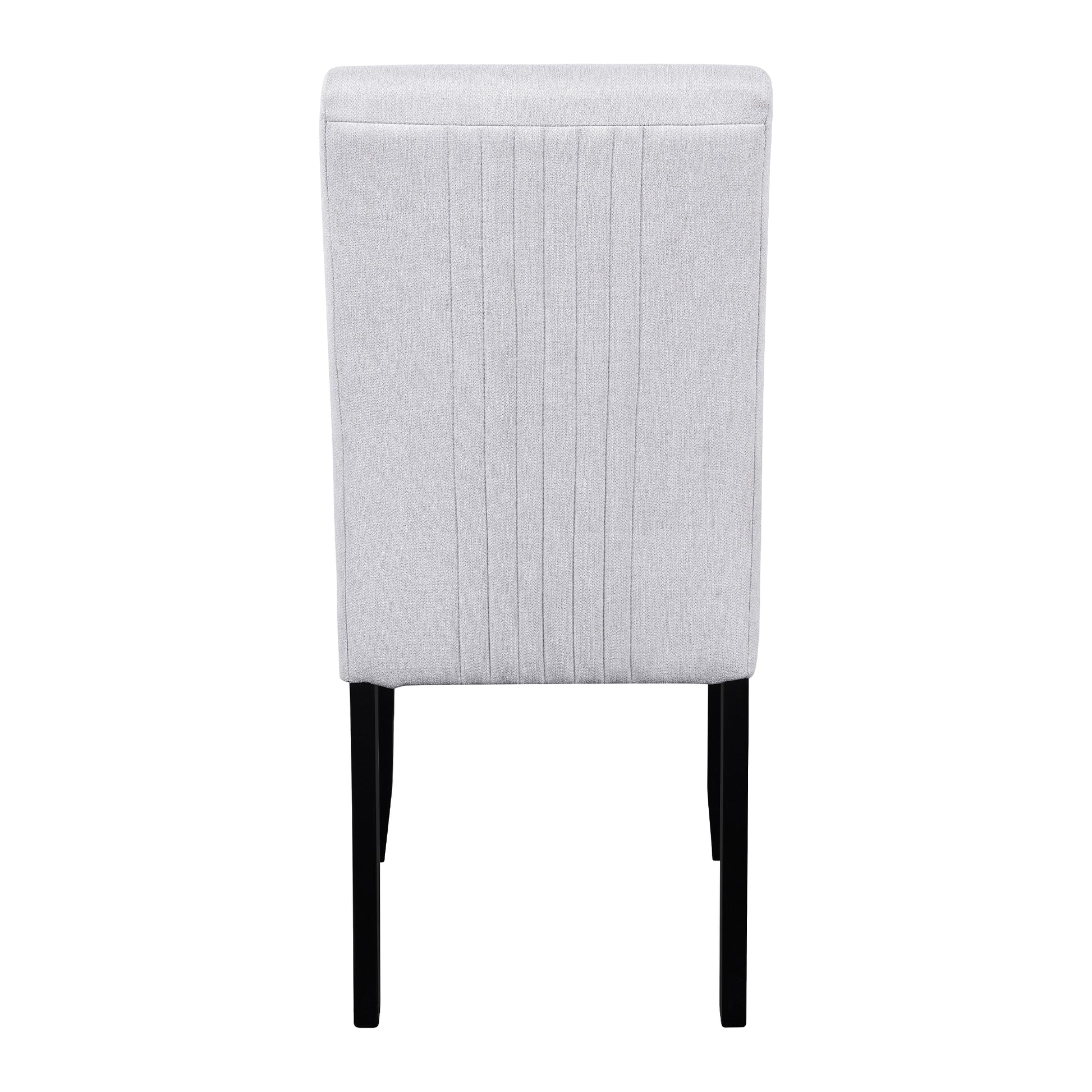 Modern Dining Room Chairs Set of 4, Accent Diner Chairs Upholstered Fabric Side Stylish Kitchen Chairs with Solid Wood Legs and Padded Seat - Beige image 9