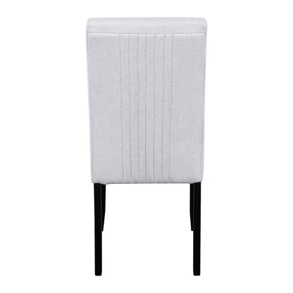Modern Dining Room Chairs Set of 4, Accent Diner Chairs Upholstered Fabric Side Stylish Kitchen Chairs with Solid Wood Legs and Padded Seat - Beige image 9