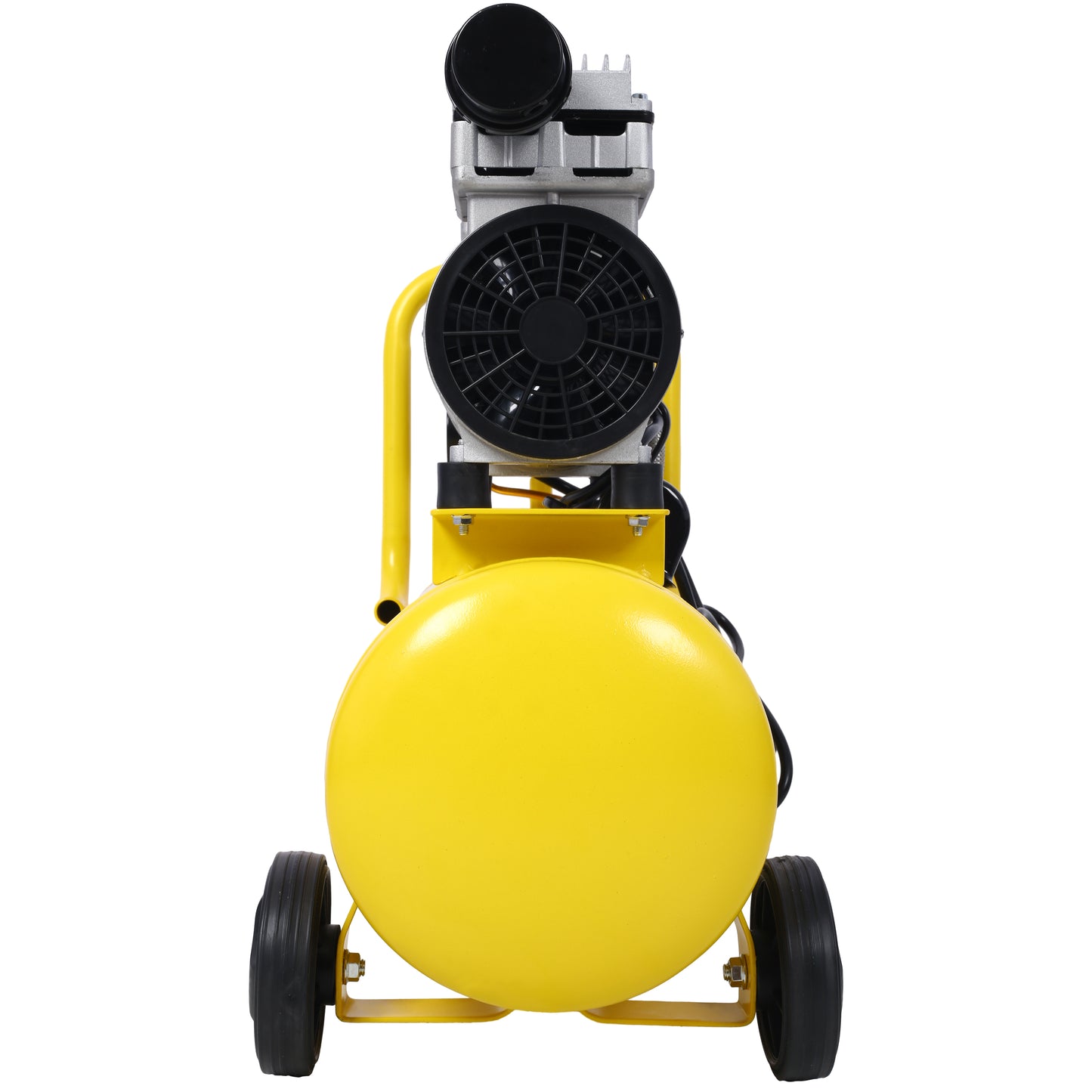 1.5HP Silent Oil-Free Air Compressor 8 Gallon, Oil-Free, Electric Shop Air Compressor Portable,Lightweight with Wheels, 70 dBA Noise Level, with Automatic Drain Valve,Yellow image 7