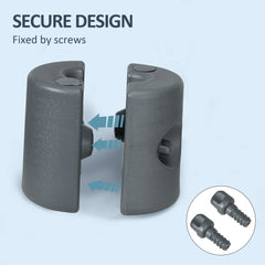 Outsunny Canopy Weights Set of 4, Tent Weights for Pop up Canopy, HDPE Water or Sand Filled, with Secure Screws, 104LBS
