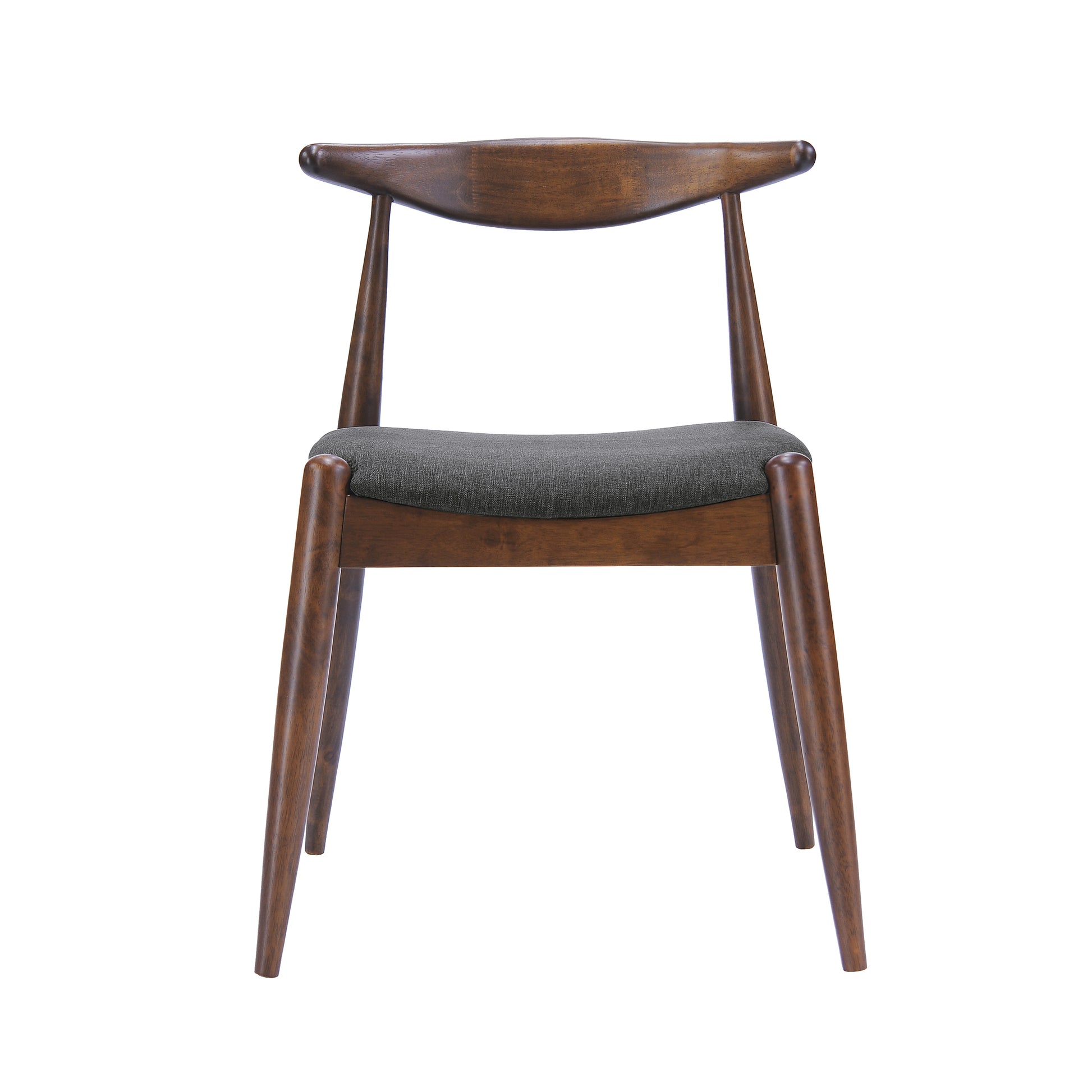 [Video] 5-Piece Dining Set 1 Table 4 Chairs, Rubberwood Frame, Faux Wood Tabletop, Retro - Elegant for Kitchen & Family Dining, Walnut+Charcoal (same sku: N759S002001F) image 10