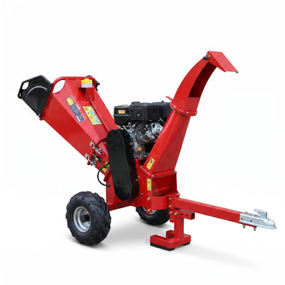 Small Wood Chipper for Home Towable Wood Chipper with 5in Chipping Capacity, 420cc Engine image 1
