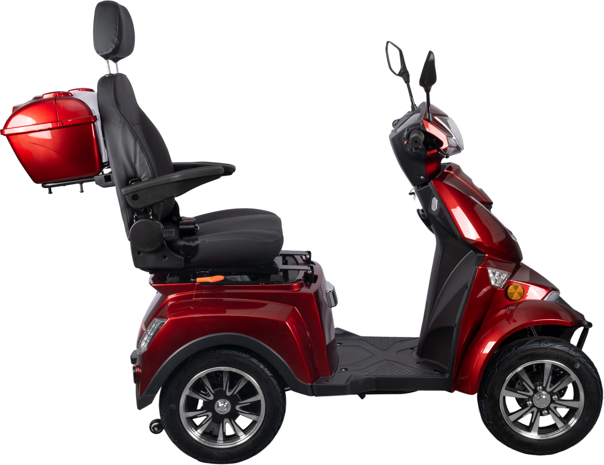 HS4W-A1R-N Heavy Duty 4 Wheel Mobility Scooters, Red Color image 6