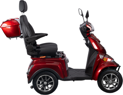 HS4W-A1R-N Heavy Duty 4 Wheel Mobility Scooters, Red Color image 6