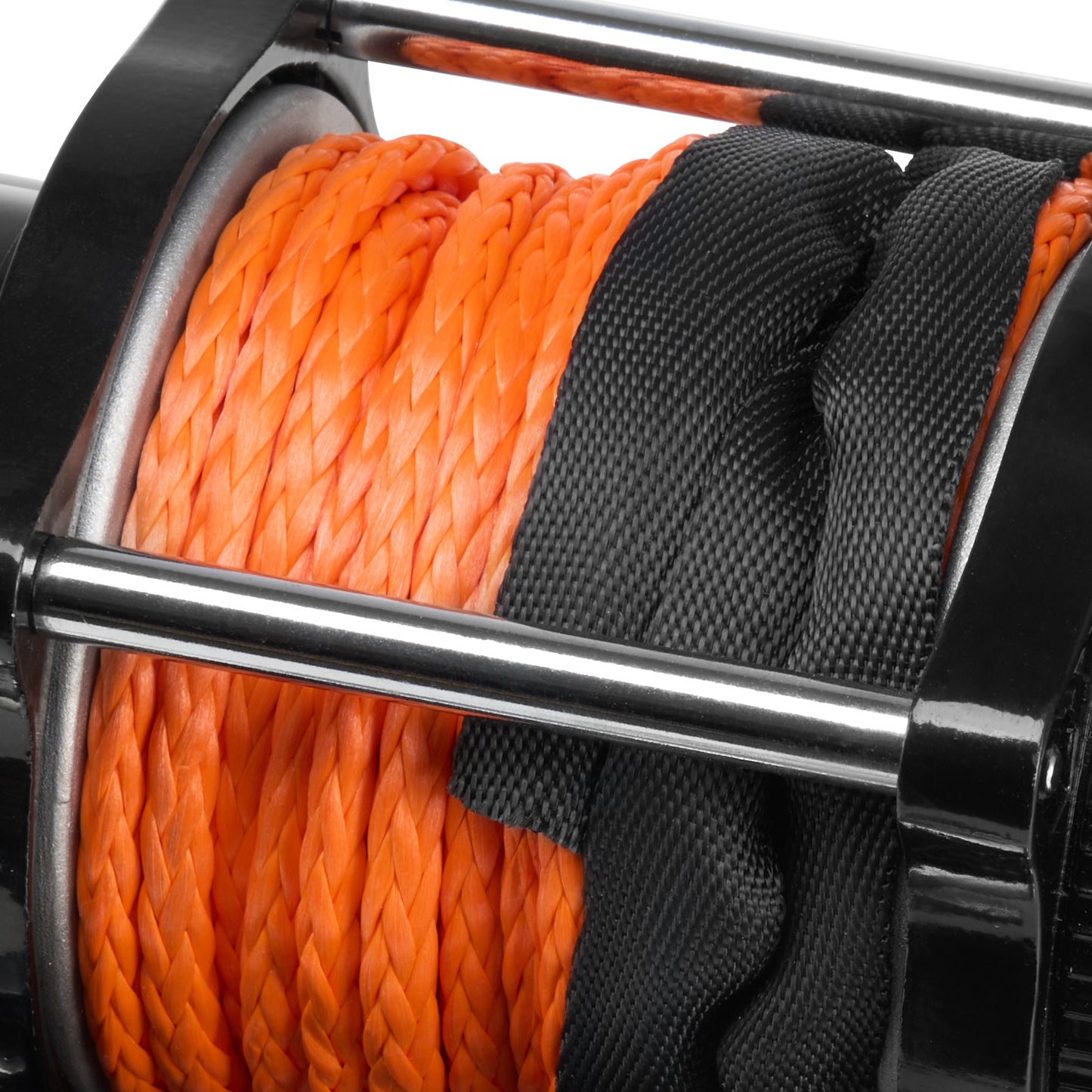 Electric Winch ATV UTV 4500 lb Synthetic Rope Waterproof Remote Control image 6