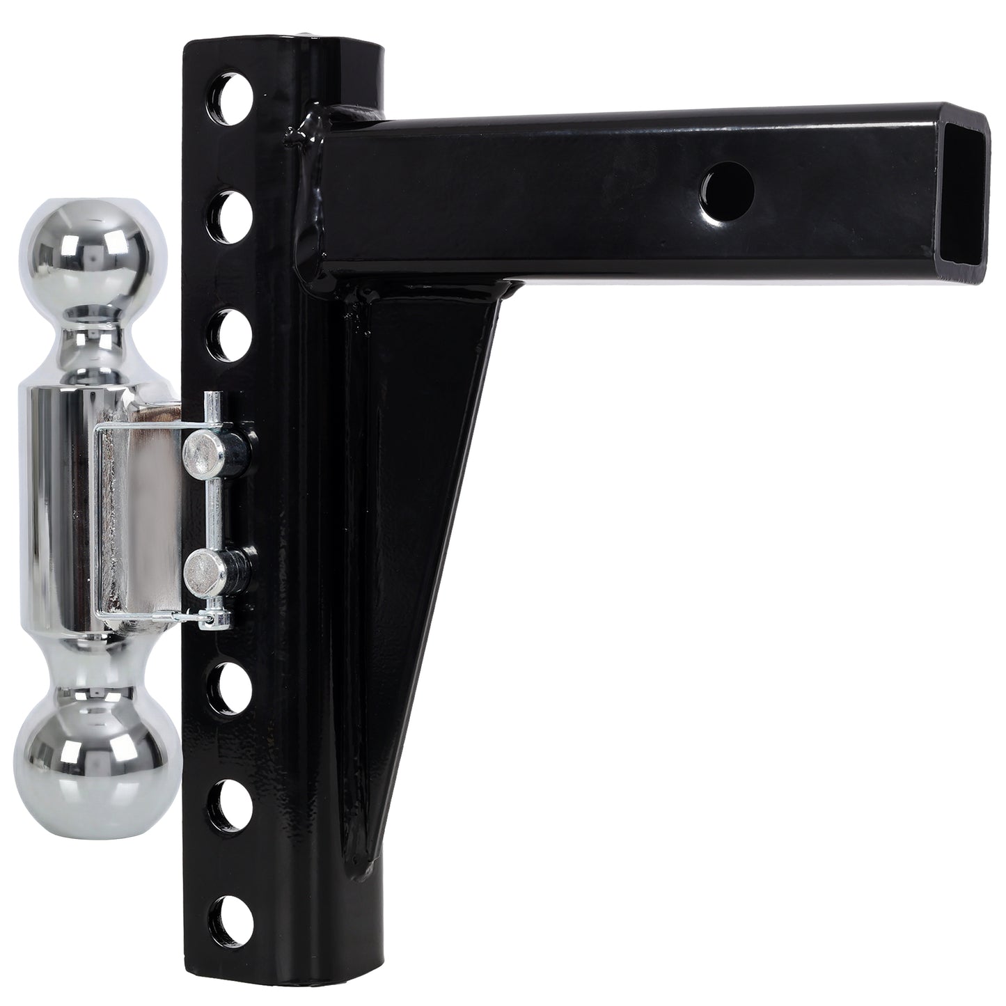 Adjustable Dual Ball Mount,12,000 lb & 10,000 lb Towing Capacity,Dual Hitch Balls (2" & 2‑5/16"), Fits 2" Receiver image 2