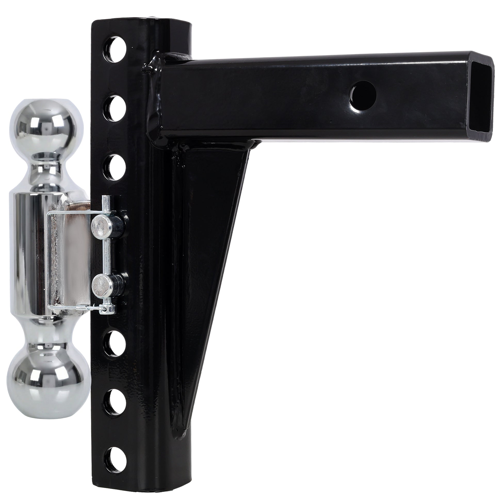 Adjustable Dual Ball Mount,12,000 lb & 10,000 lb Towing Capacity,Dual Hitch Balls (2" & 2‑5/16"), Fits 2" Receiver image 2