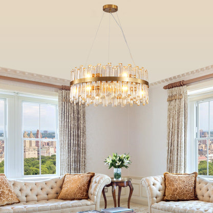 23.6 Inches Luxury Chandeliers Crystal Living Room Bedroom Decorative Lights Simple Modern Dining Room Lighting,for Home Decor (Bulbs Not Included) image 4