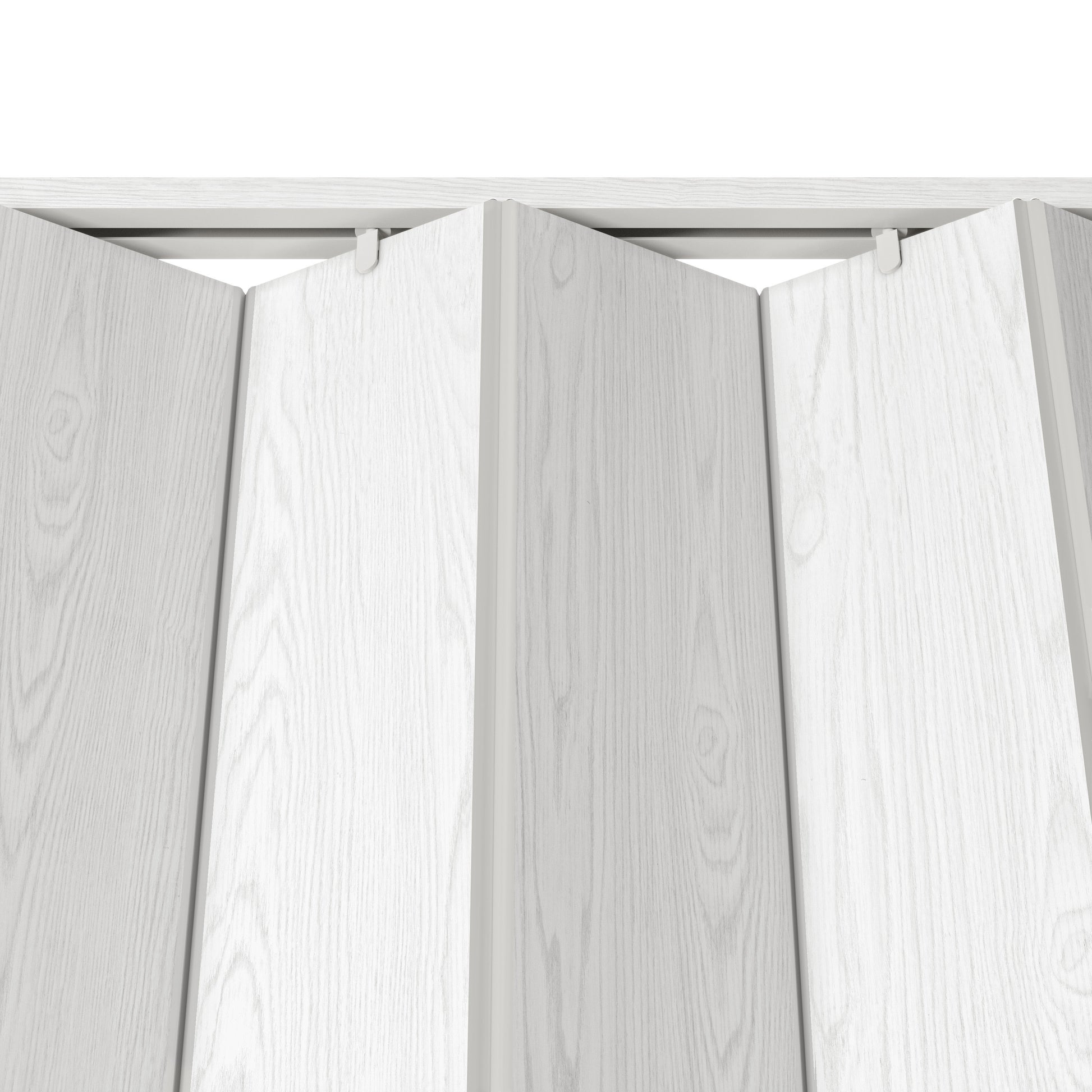 Studio Series 32" W PVC Foldable Accordion Doors, White image 5