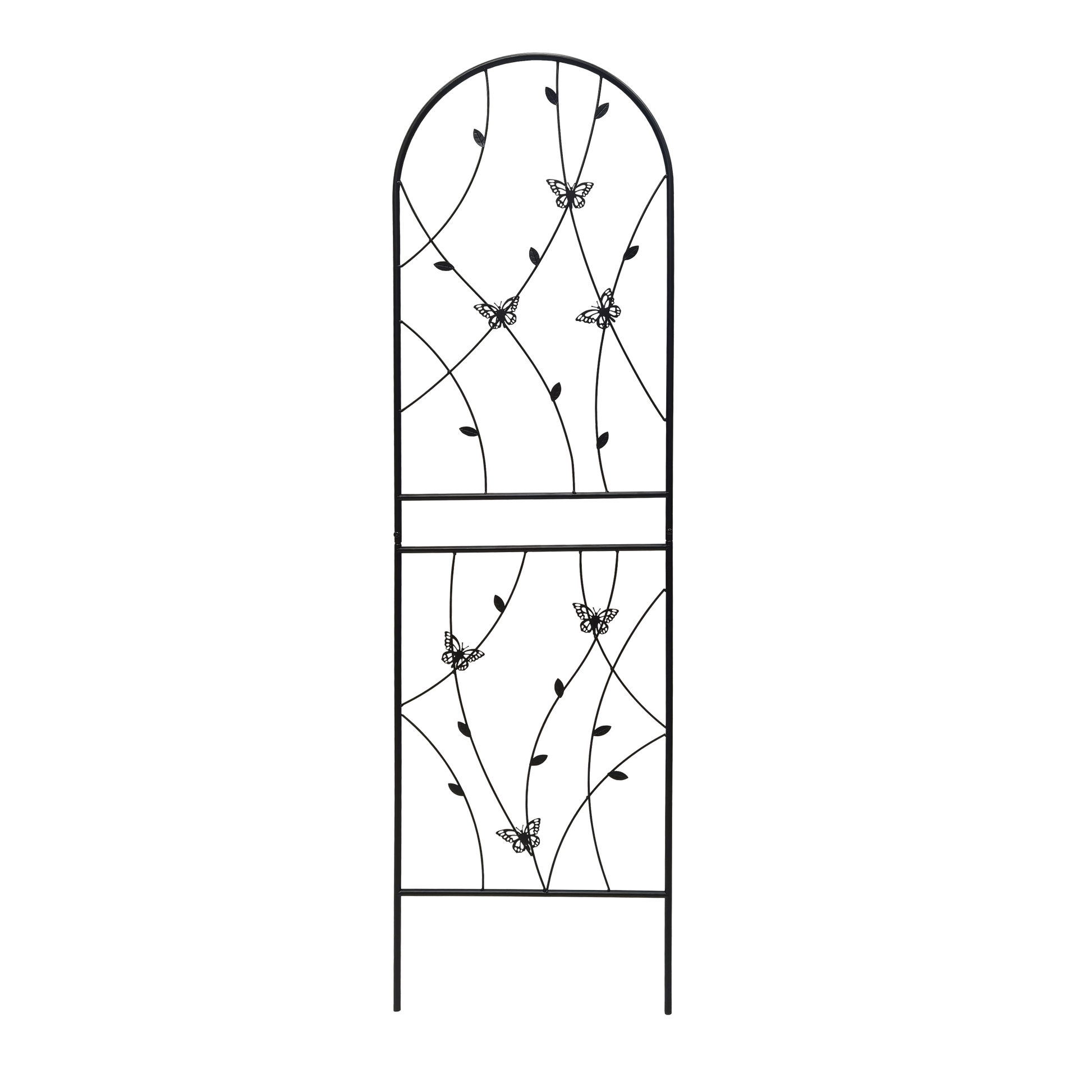 2 Pack Metal Garden Trellis 71" x 19.7" Rustproof Trellis for Climbing Plants Outdoor Flower Support Butterfly Deco Black image 10