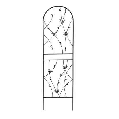 2 Pack Metal Garden Trellis 71" x 19.7" Rustproof Trellis for Climbing Plants Outdoor Flower Support Butterfly Deco Black image 10
