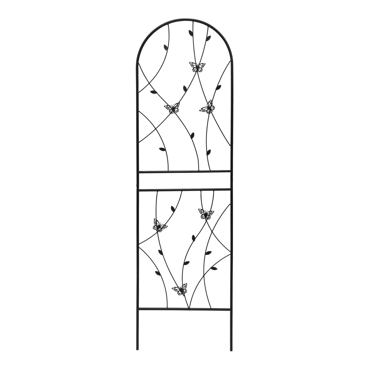 4 Pack Metal Garden Trellis 71" x 19.7" Rustproof Trellis for Climbing Plants Outdoor Flower Support Butterfly Deco Black image 10