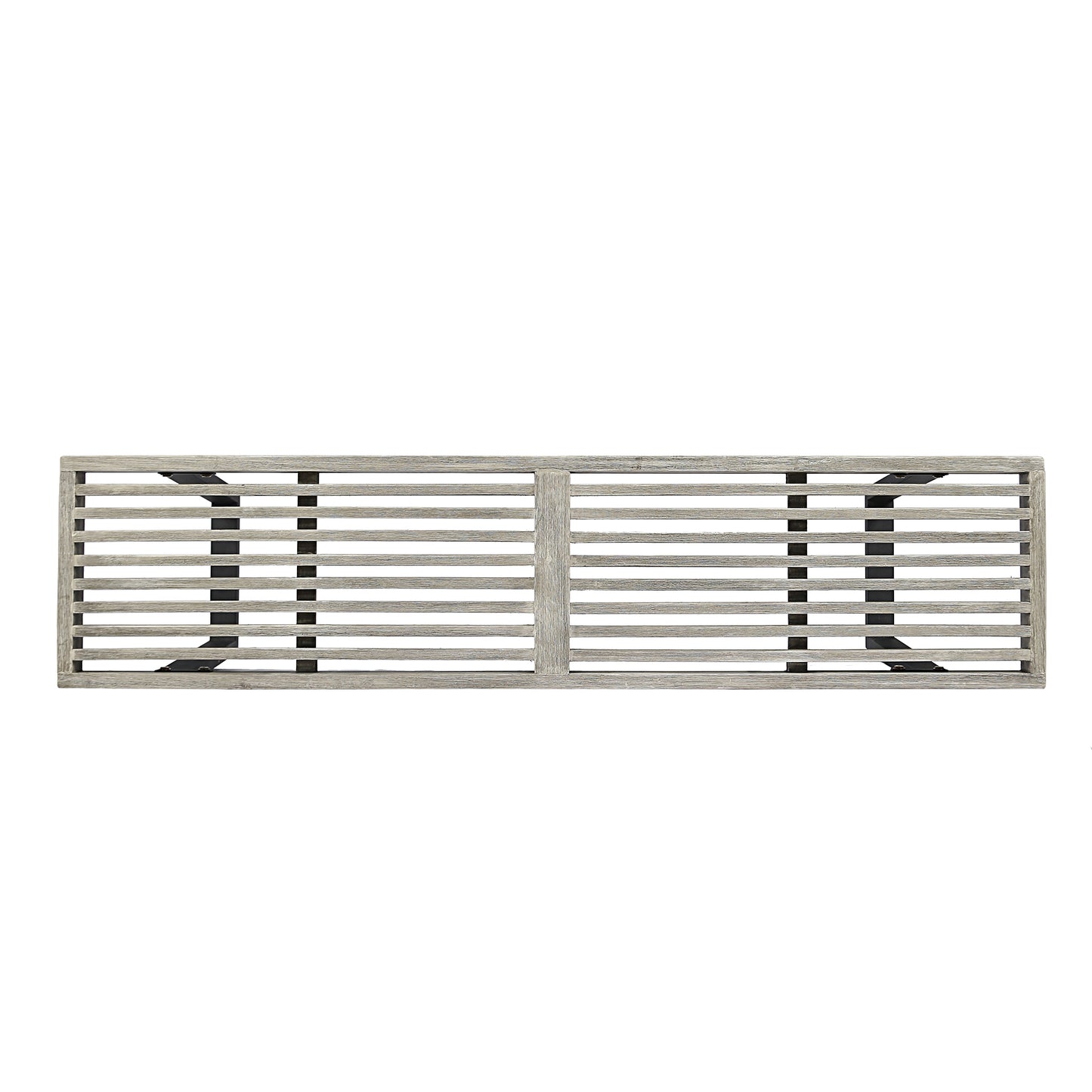 Metal/Solid Wood Outdoor Bench image 9