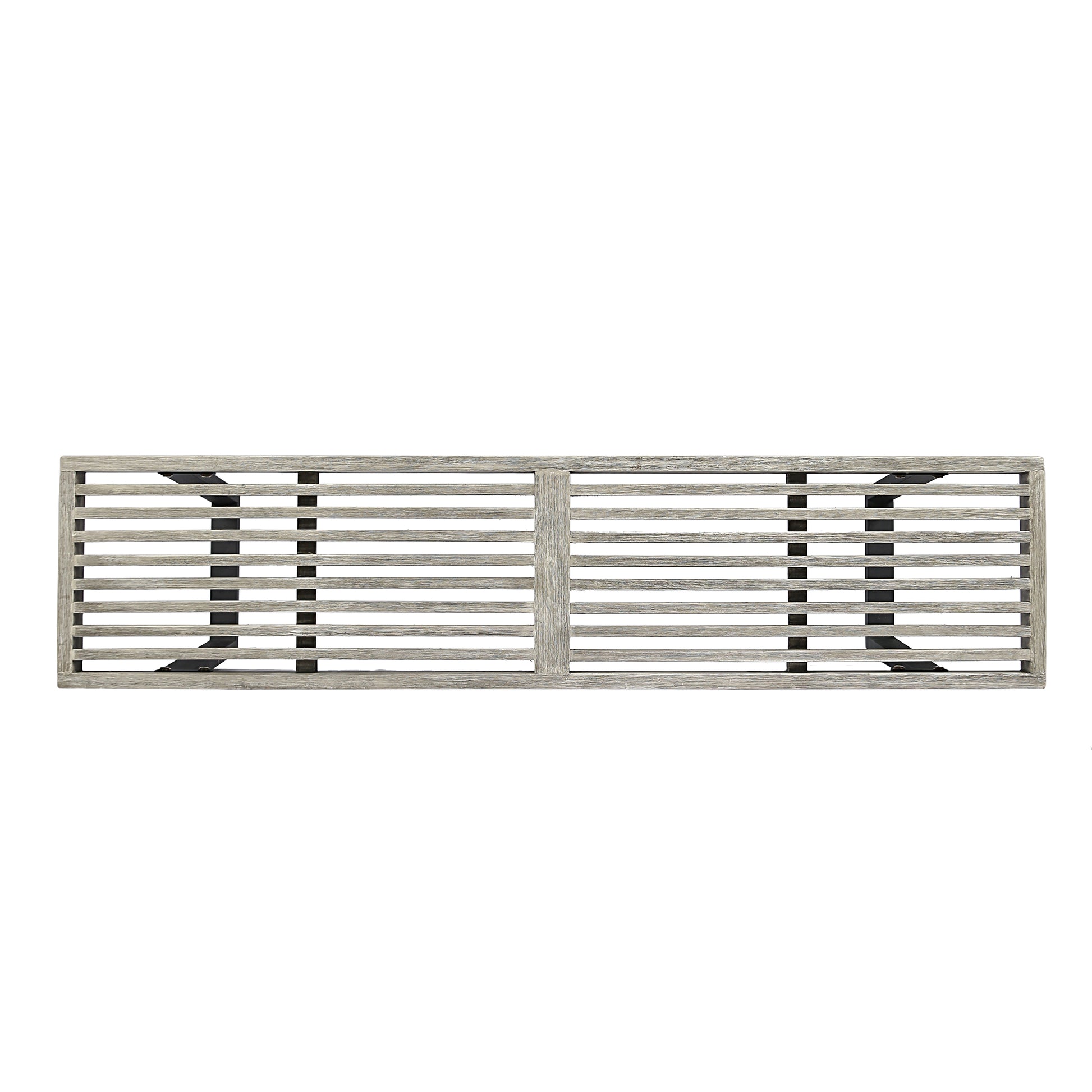 Metal/Solid Wood Outdoor Bench image 9