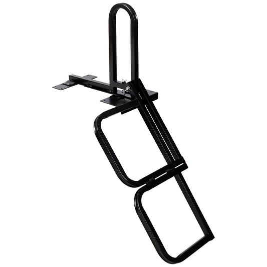 Foldable Pickup Truck Tailgate Two-Step Ladder - Universal Fit. Drilling Hex Screws for Easy Install. Load Capacity: 300 LBS. Serves To Secure Items In Truck Bed image 1