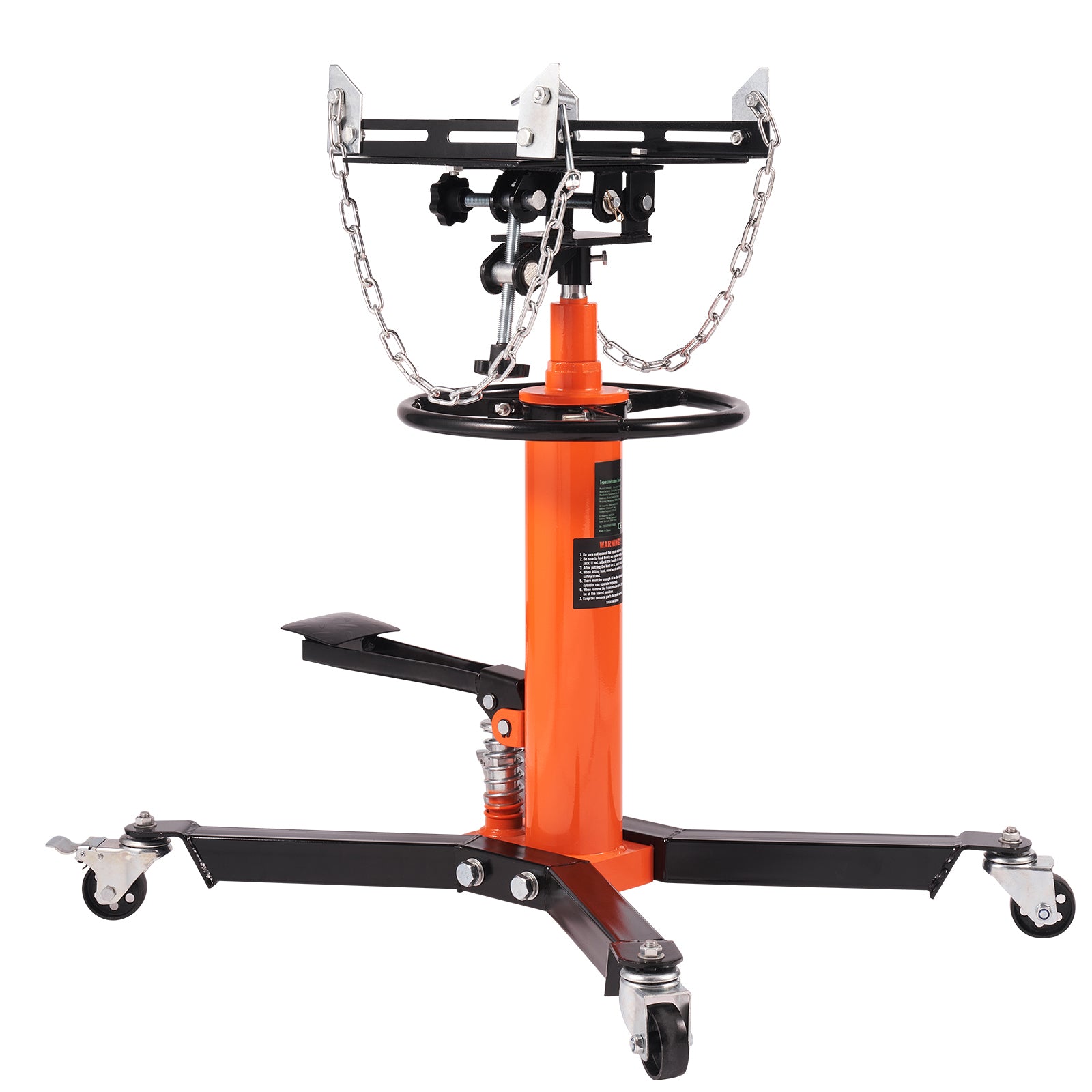 Hydraulic Transmission Jack 1322 lbs 360° Swivel Wheels For Car Lift image 7