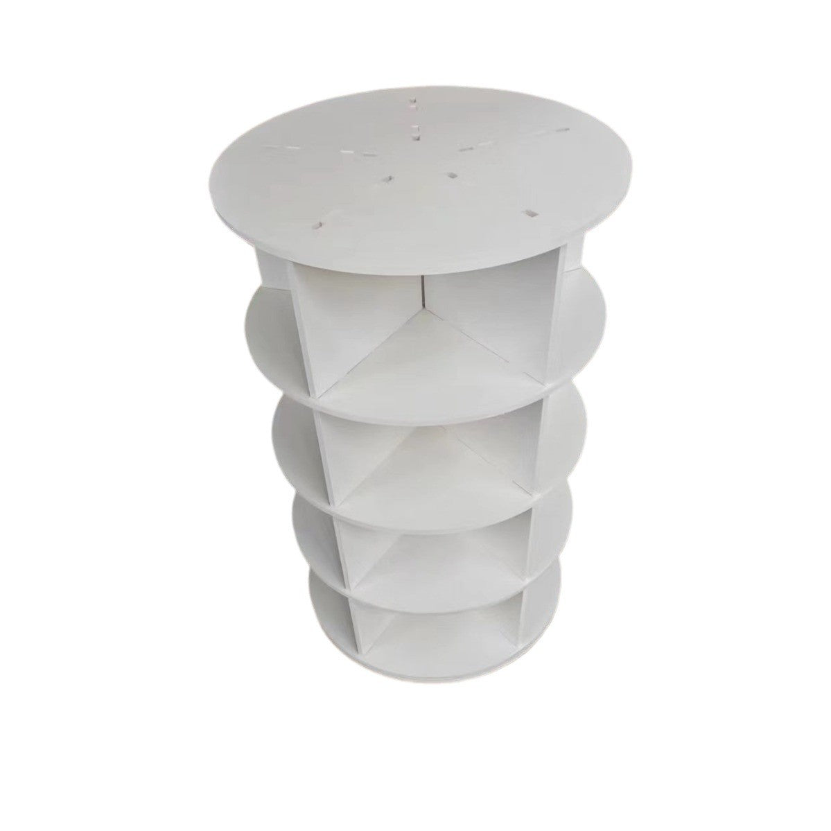 7 Tier Rotating Shoe Rack Tower, Spinning Shoe Display, 360 Shoe Rack Storage Round Carousel, Vertical Handbag Rotate Shoes Closet Organization (WHITE) image 6