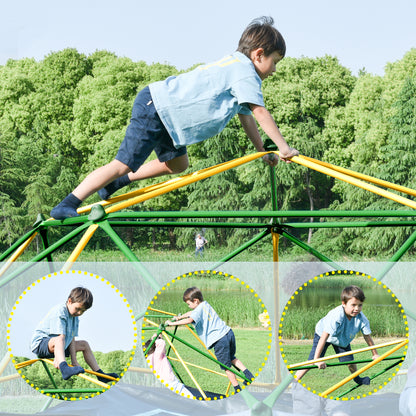 13ft Geometric Dome Climber Play Center, Kids Climbing Dome Tower, Rust & UV Resistant Steel Supporting 1000 LBS (Old SKU N710P261138L) image 4