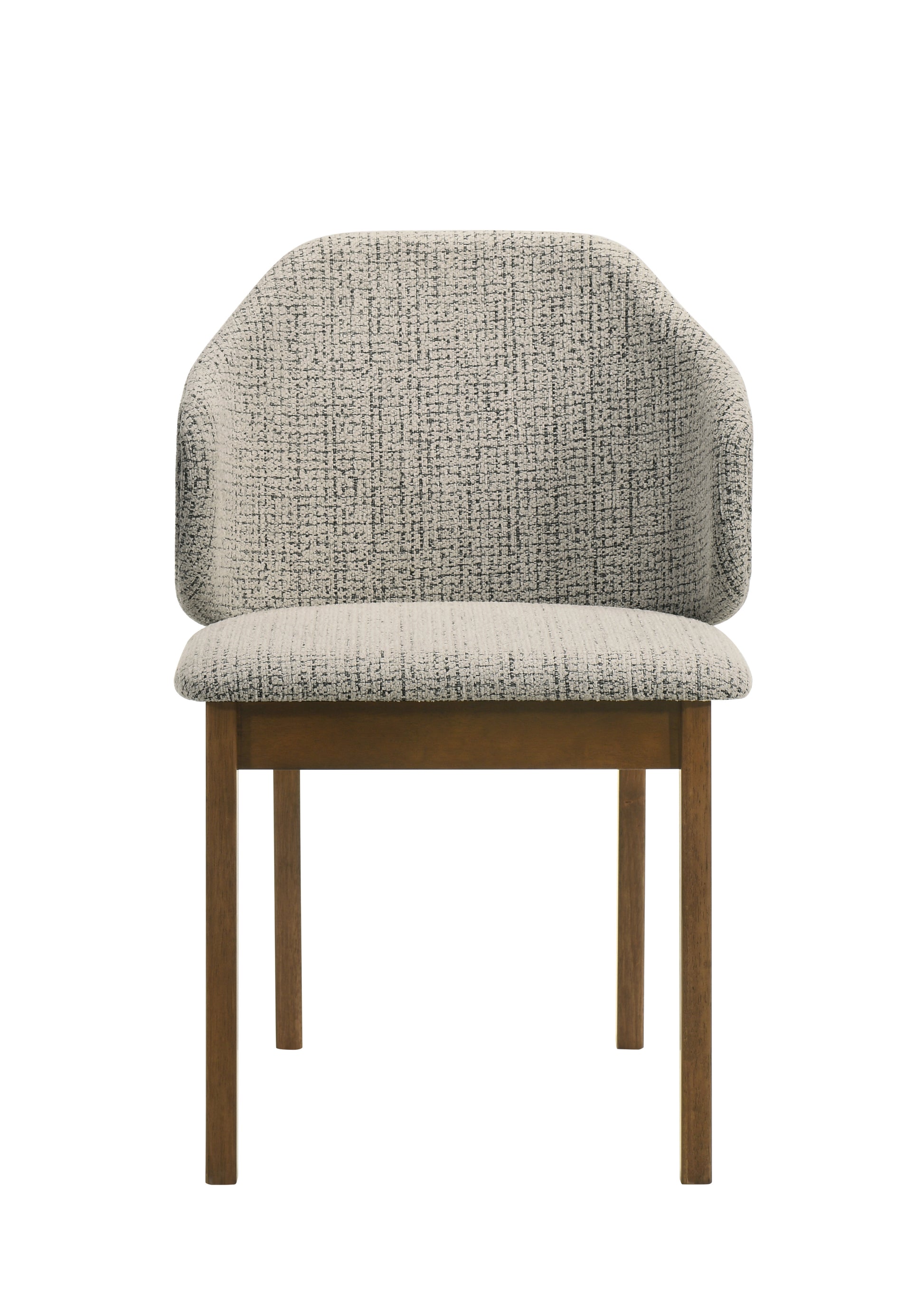 Oleia Chenille & Walnut Side Chair (Set of 2) image 6