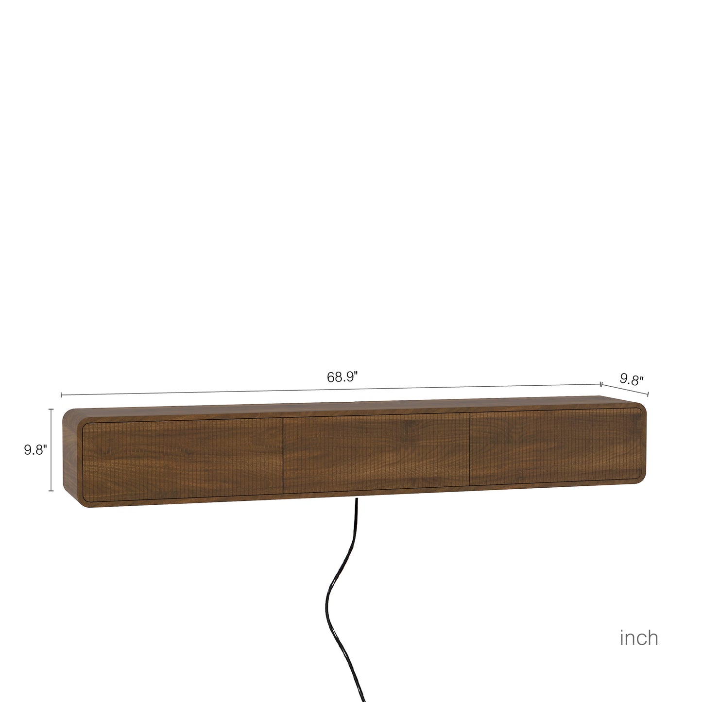 Floating TV Stand Wall Mounted with 16 Color LEDs,69" Modern TV Stand, Floating TV Cabinet Entertainment Center for 55 60 65 Inch TV image 7